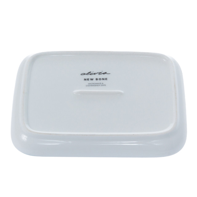 Olivia Princess Hand-Painted Butter Dish, 17cm angle