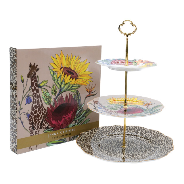 Jenna Clifford Wild Bloom 3-Tier Cake Stand packaging