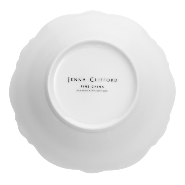 Jenna Clifford Ivory Noir Salad Bowl, 23cm angle
