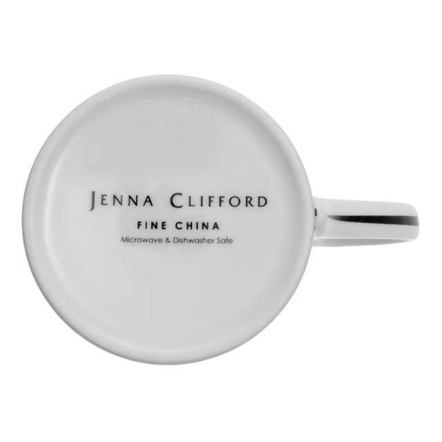 Jenna Clifford Ivory Noir Mug, 400ml angle