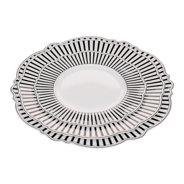Jenna Clifford Ivory Noir Side Plates, Set of 4 showing scale