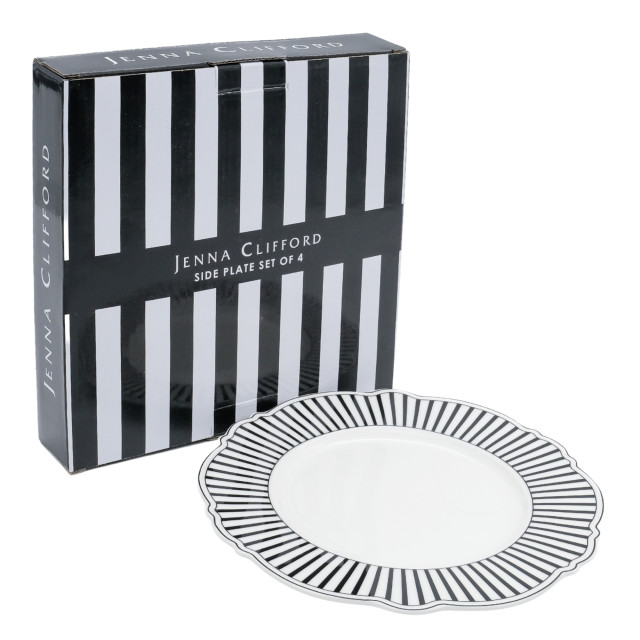Jenna Clifford Ivory Noir Side Plates, Set of 4 packaging