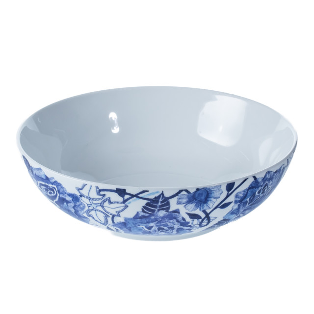 Jenna Clifford Peacock Saphire Garden Salad Bowl, 22.5cm angle
