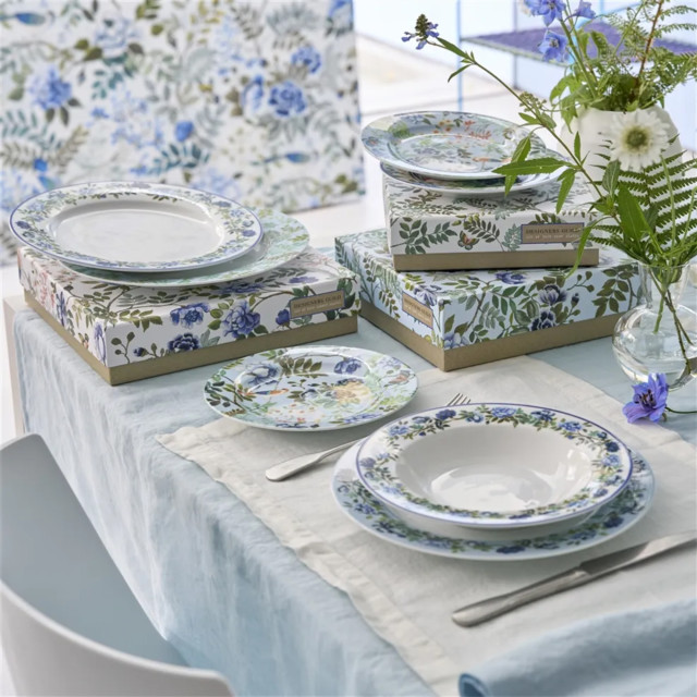 Designers Guild Porcelain De Chine Pasta Bowls, Set of 4 on the table