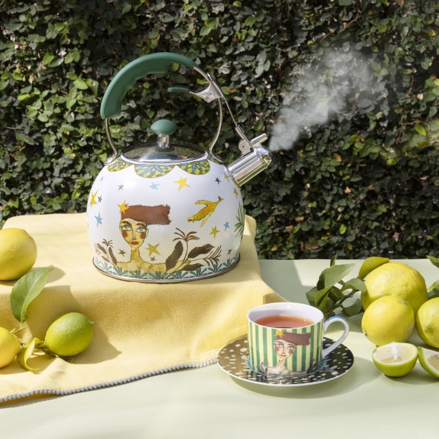 Olivia Princess Whistling Stovetop Kettle, 2.5L