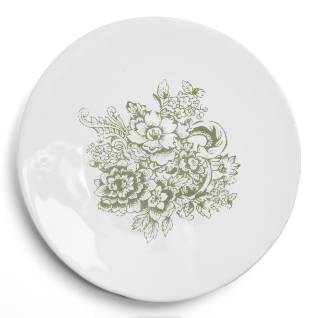 Mervyn Gers Provencal Glazed Stoneware Side Plate, 19cm - Green