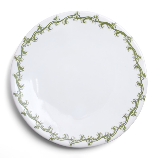 Mervyn Gers Provencal Glazed Stoneware Saucer, 17cm - Green