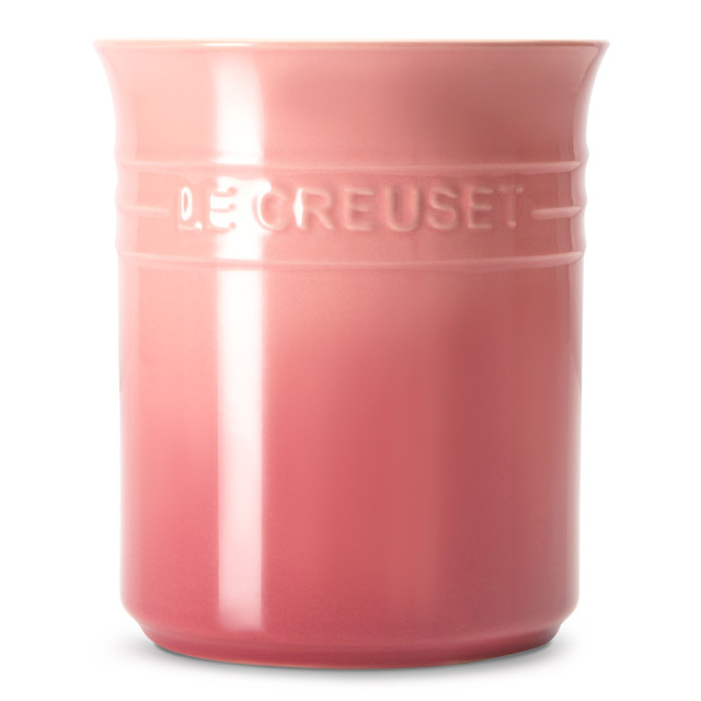 Le Creuset Rose Quartz? Stoneware Utensil Holder, 1.1L angle