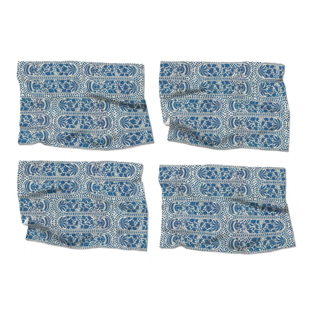Cara Saven 4 Decor Blue Yonder Placemats, Set of 4