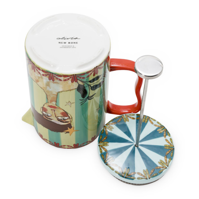 Olivia Princess Hand-Painted French Press, 900ml