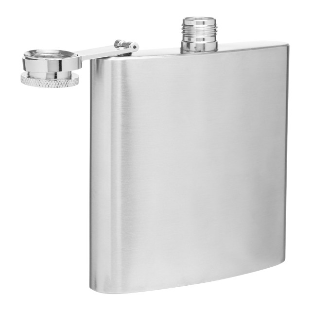 Dalton & Turner Stainless Steel Hip Flask angle