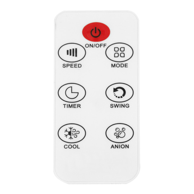Alva Air Evaporative Air Cooler with Remote Control, 12L detail of the remote