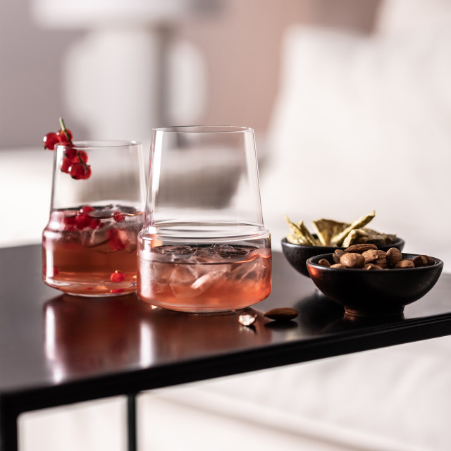 Schott Zwiesel Level Red Wine Tumblers, Set of 2 on the table
