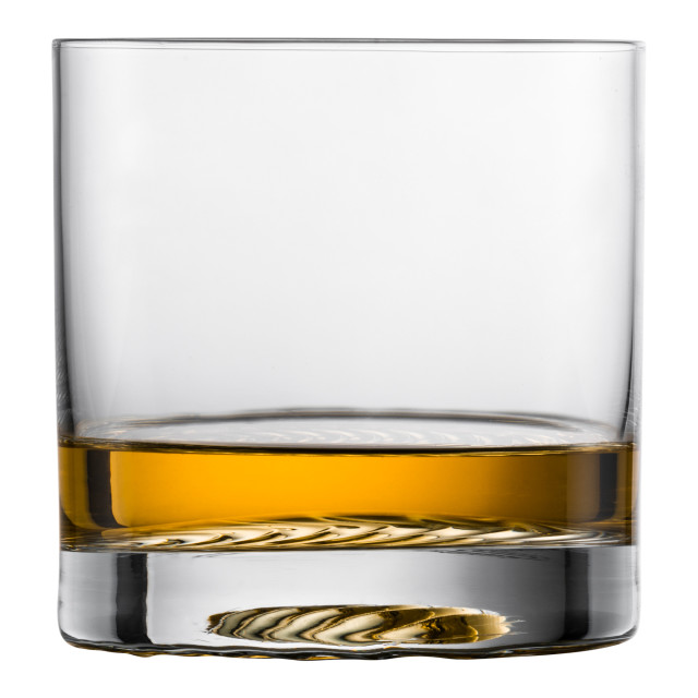Schott Zwiesel Echo Whiskey Tall Tumblers, Set of 4 with whiskey