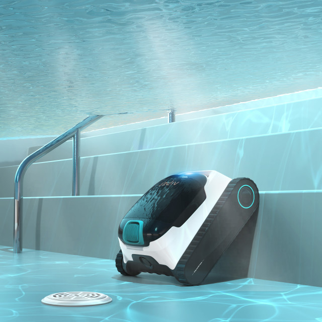 Aiper Scuba N1 Cordless Robotic Pool Cleaner cleaning the pool