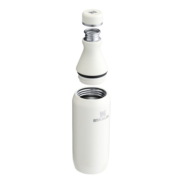 Stanley The All Day Slim Bottle, 350ml - Cream Gloss angle