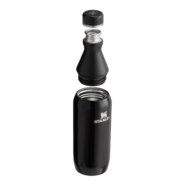 Stanley The All Day Slim Bottle, 350ml - Black Gloss angle