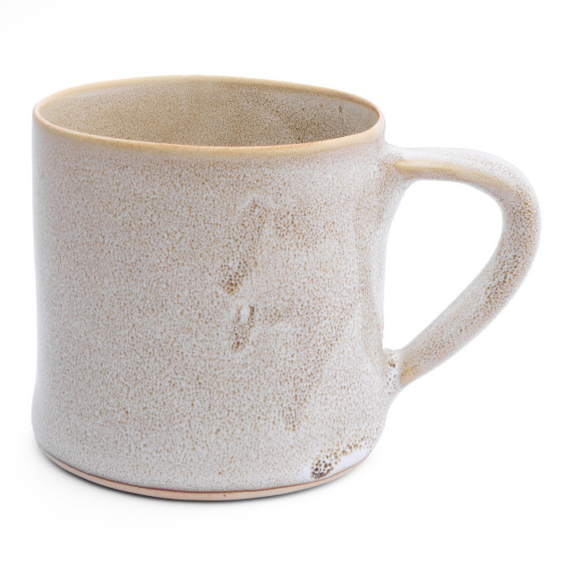Mervyn Gers Glazed Stoneware Short Wide Mug, 250ml - Ostrich