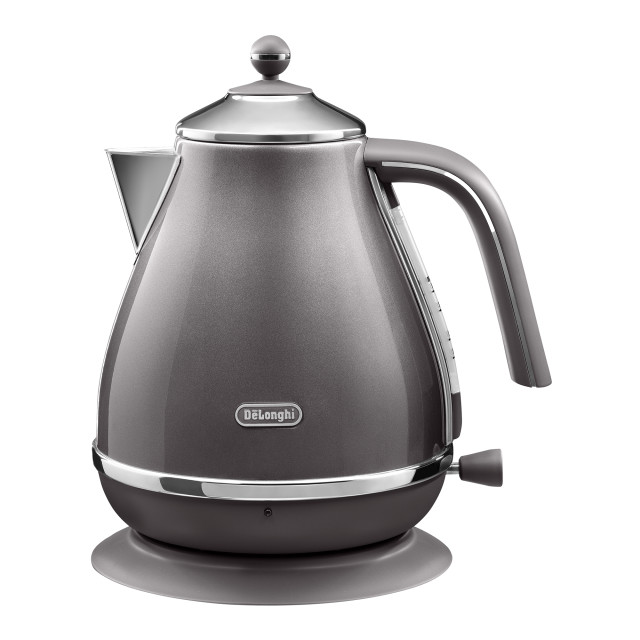 DeLonghi Icona Metallics Cordless Kettle, 1.7L - Grey