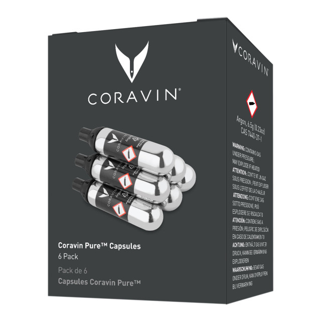Coravin Argon Gas Capsules, Set of 6