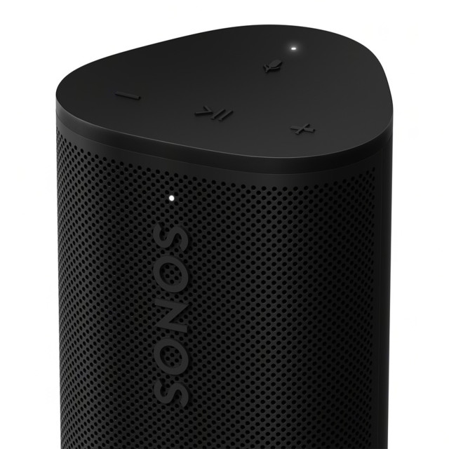 Sonos Roam 2 Portable Waterproof Smart Speaker - Black angle