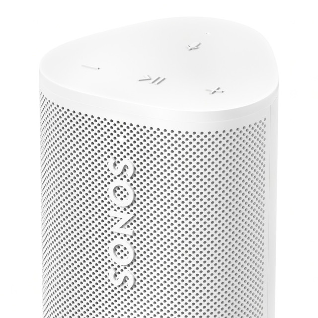 Sonos Roam 2 Portable Waterproof Smart Speaker - White angle