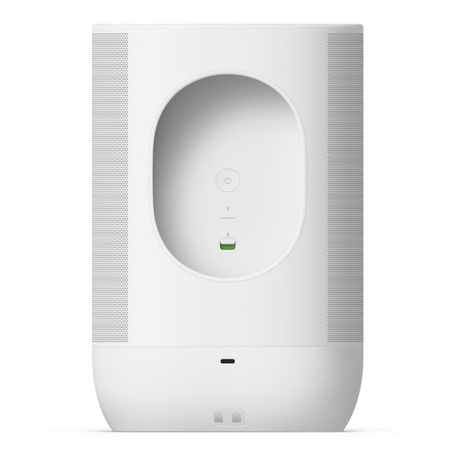 Sonos Move 2 Smart Bluetooth/WiFi Wireless Speaker - White angle