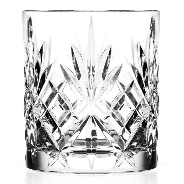 Lyngby Melodia Lead-Free Crystal Whisky Glasses, Set of 6 angle