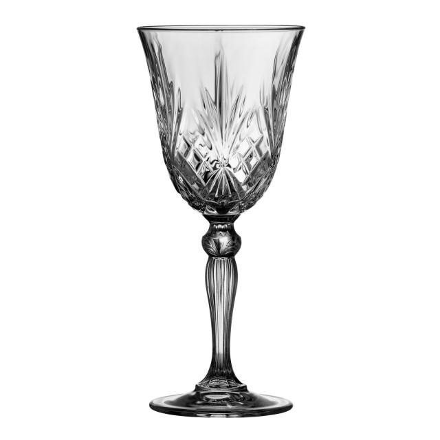 Lyngby Melodia Lead-Free Crystal Red Wine Glasses, Set of 4 angle