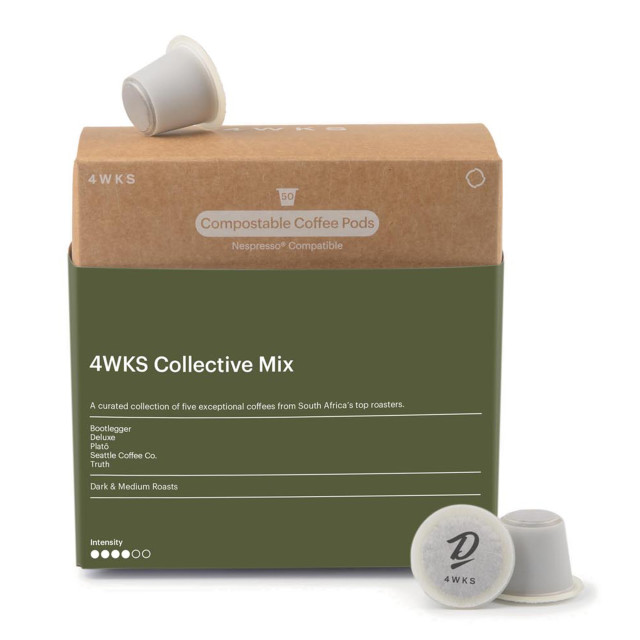 4WKS Collective Mix Compostable Coffee Pods angle
