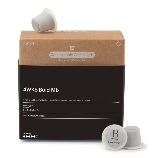 4WKS Bold Mix Compostable Coffee Pods, 50 Pods angle