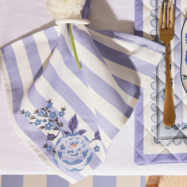 Cath Kidston Strawberry Garden Napkins, Set of 4 on the table