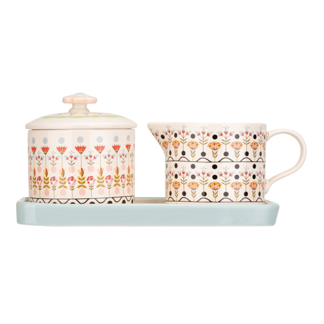 Cath Kidston Painted Table Sugar & Milk Jug Set angle