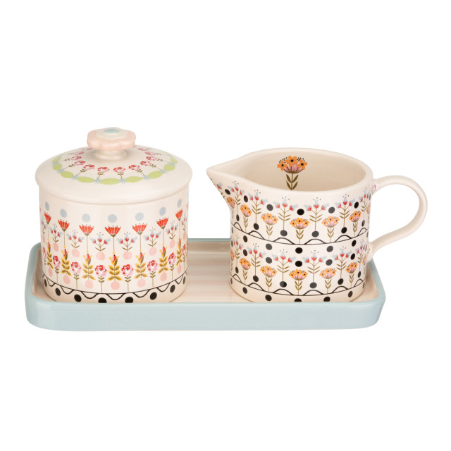 Cath Kidston Painted Table Sugar & Milk Jug Set angle