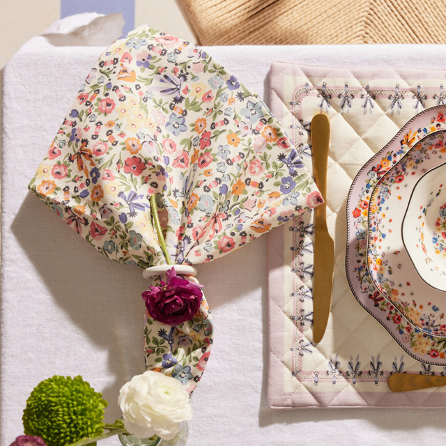 Cath Kidston Harmony Ditsy Napkins, Set of 4 on the table