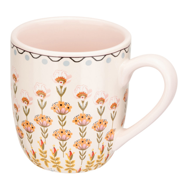 Cath Kidston Painted Table Pink Breakfast Mug, 300ml