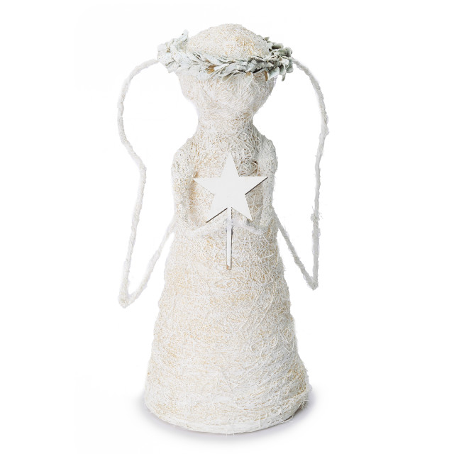 Andrea's Topiaries Angels Coir, 28cm - White