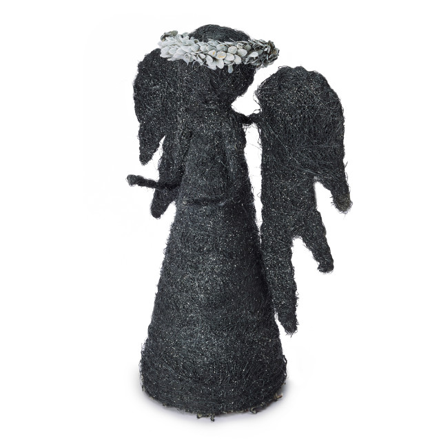 Andrea's Topiaries Angels Coir, 28cm - Black side view