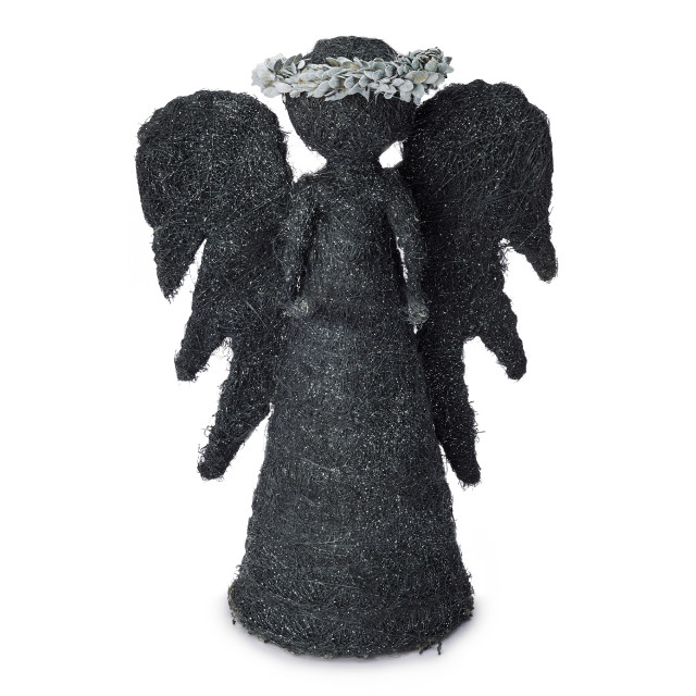 Andrea's Topiaries Angels Coir, 28cm - Black