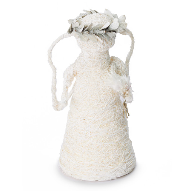 Andrea's Topiaries Angels Coir, 18cm - White