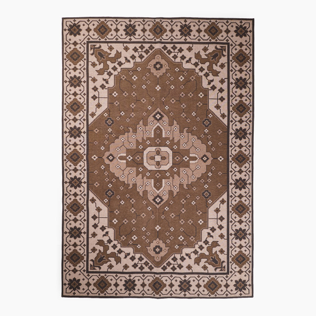 Thread Office Green Meerut Persian Jacquard Area Rug, 200cm x 300cm