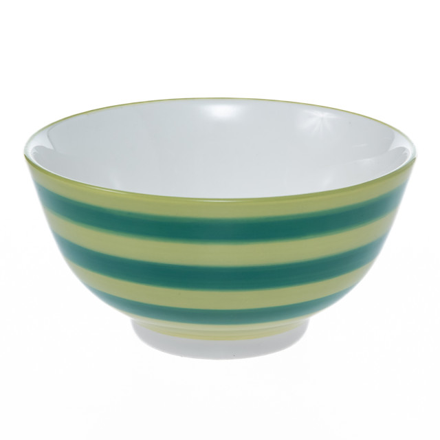 Olivia Princess Hand-Painted Nibble Bowls, Set of 4 - Green angle