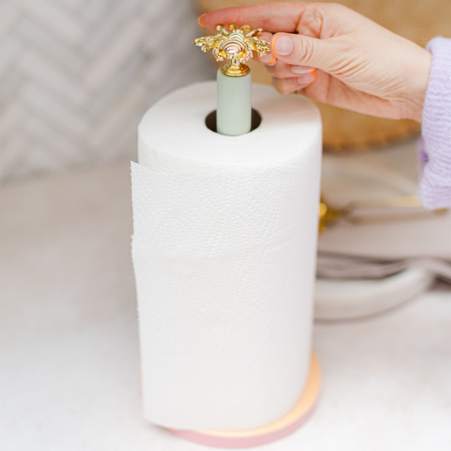 Yvonne Ellen Kitchen Paper Towel Holder with kitchen towel