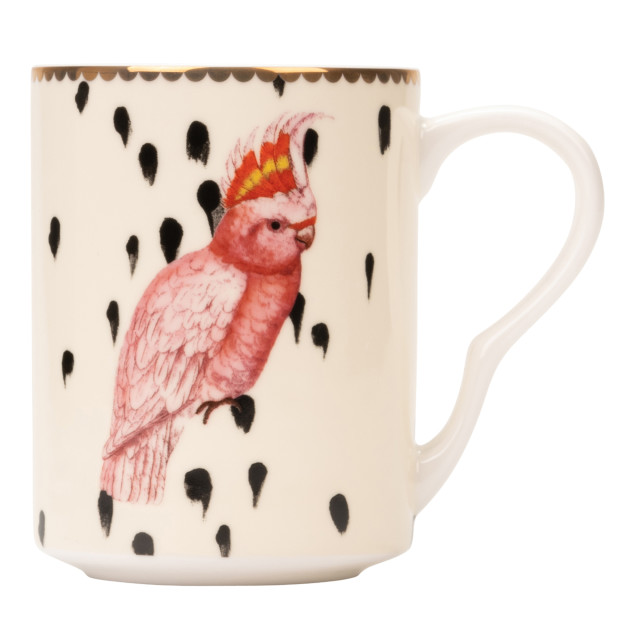 Yvonne Ellen Medium Mug, 350ml - Cockatoo angle