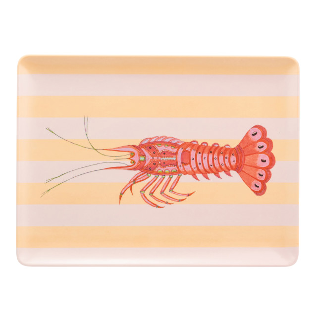 Yvonne Ellen Melamine Lobster Picnic Tray, 37cm angle