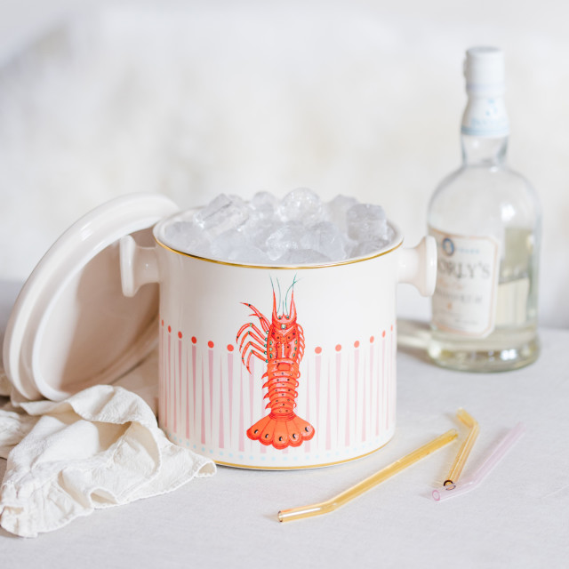 Yvonne Ellen Lobster Ice Bucket, 18cm with ice