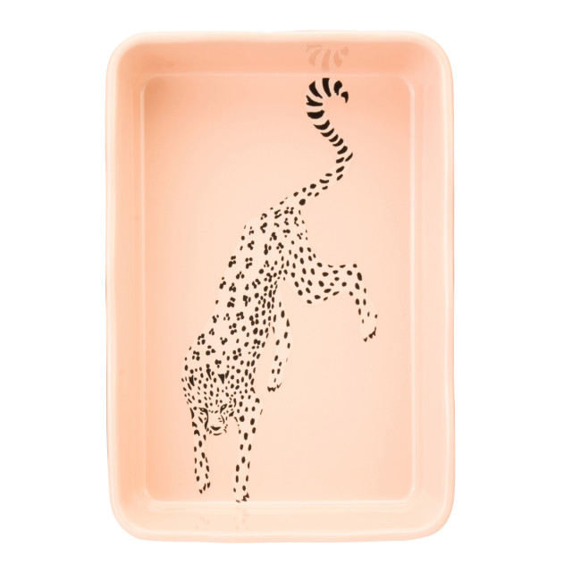 Yvonne Ellen Cheetah Rectangular Roaster, 26cm angle