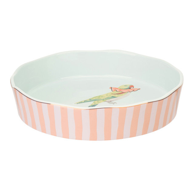 Yvonne Ellen Party Parrot Round Roaster, 28.5cm