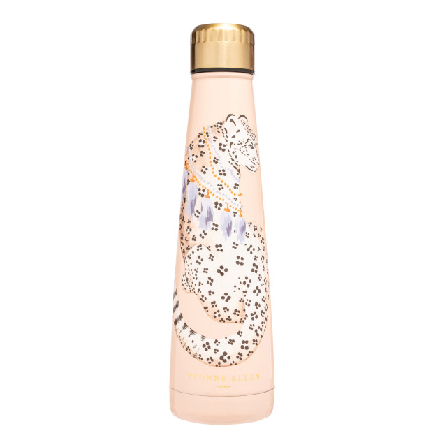 Yvonne Ellen Stainless Steel Bottle, 400ml - Cheetah