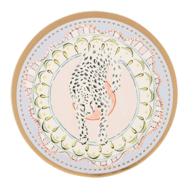 Yvonne Ellen Round Cork Back Coasters, Set of 4 detail